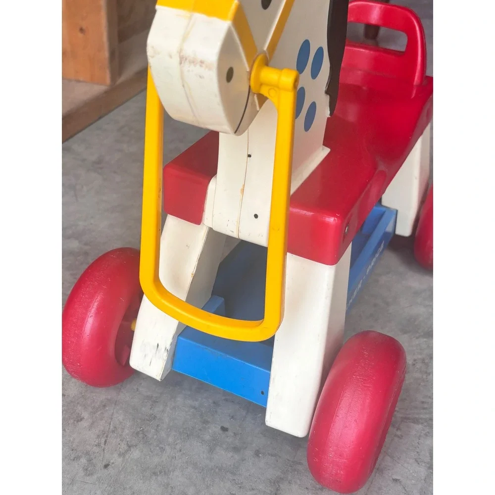 Vintage Fisher Price Ride On Horse WHINNY HORSE  Made in USA Toddler 1970s